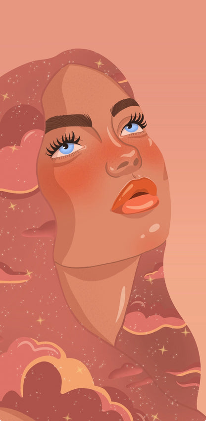Me and the Stars – Celestial Art Print | Matte Finish | A5, A4, A3 & A2
